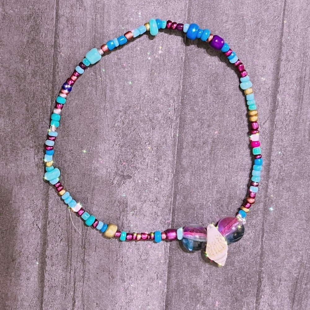 Mermaid / Ocean inspired beaded bracelet